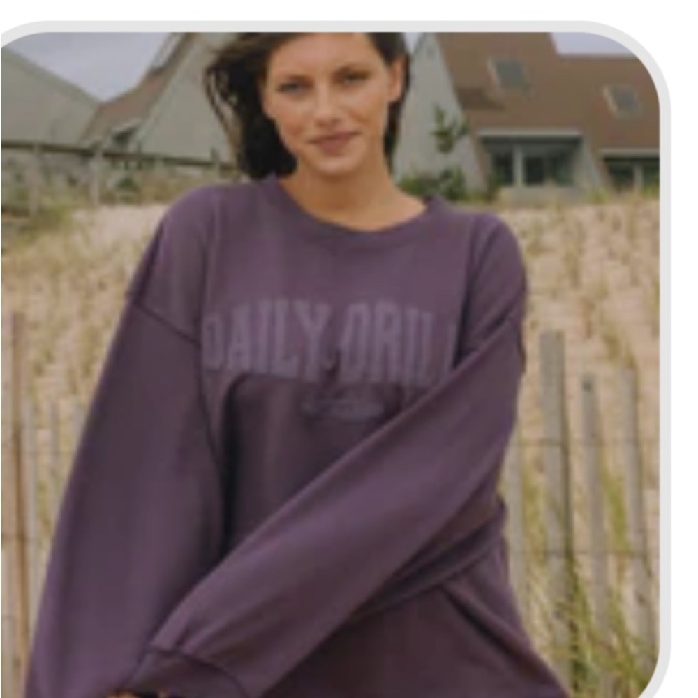 Daily Drills Purple crewneck